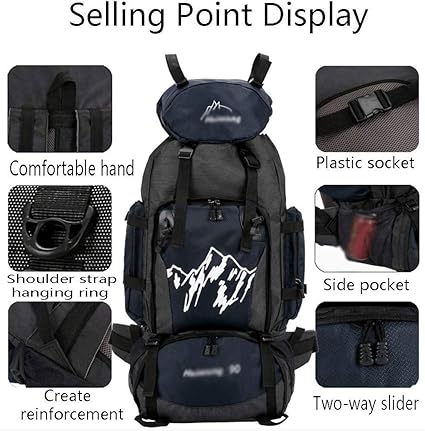 Mochila Impermeable 90 Lts Camping Viaje